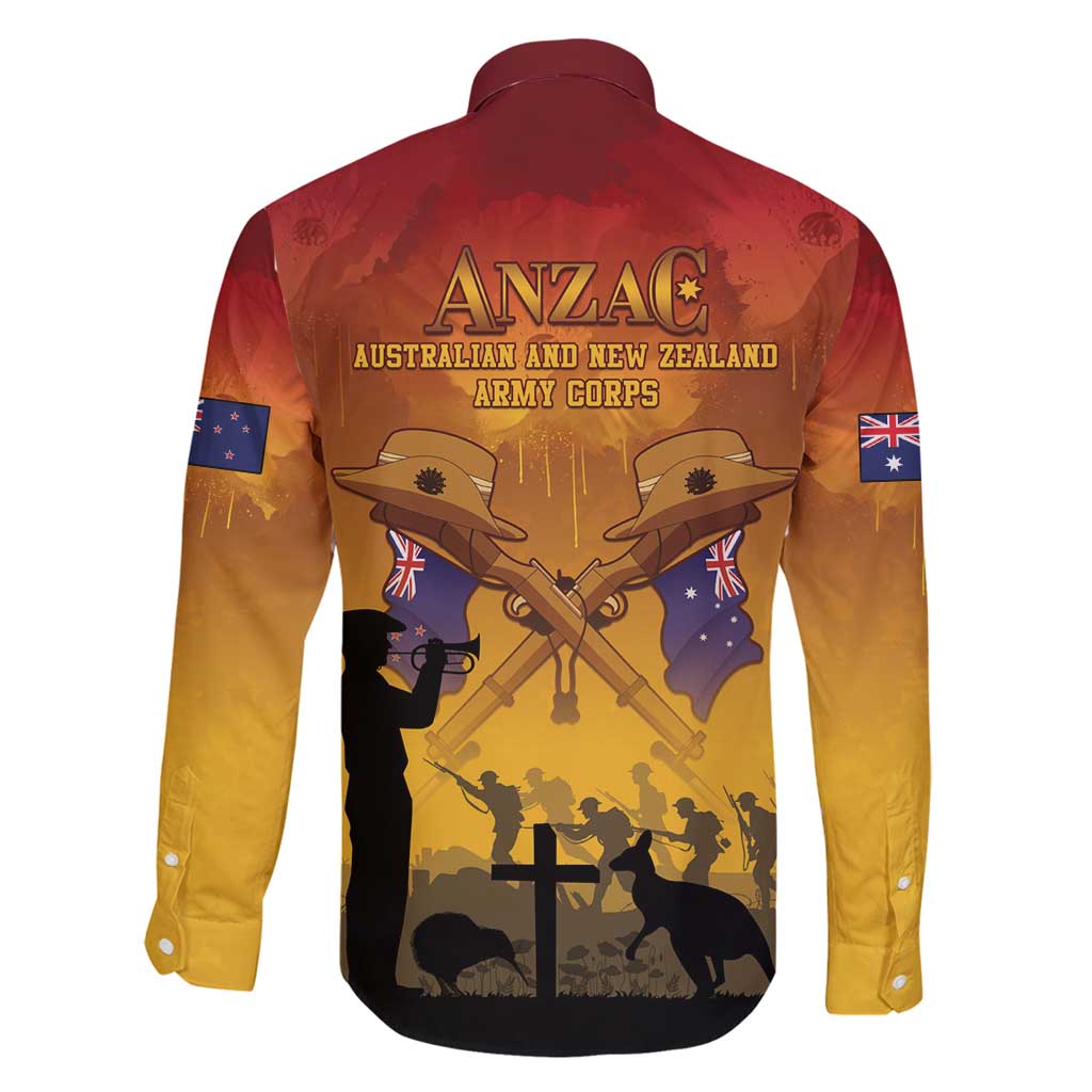 ANZAC Day Family Matching Off Shoulder Short Dress and Hawaiian Shirt Australia And New Zealand Slouch Hats LT05 - Polynesian Pride