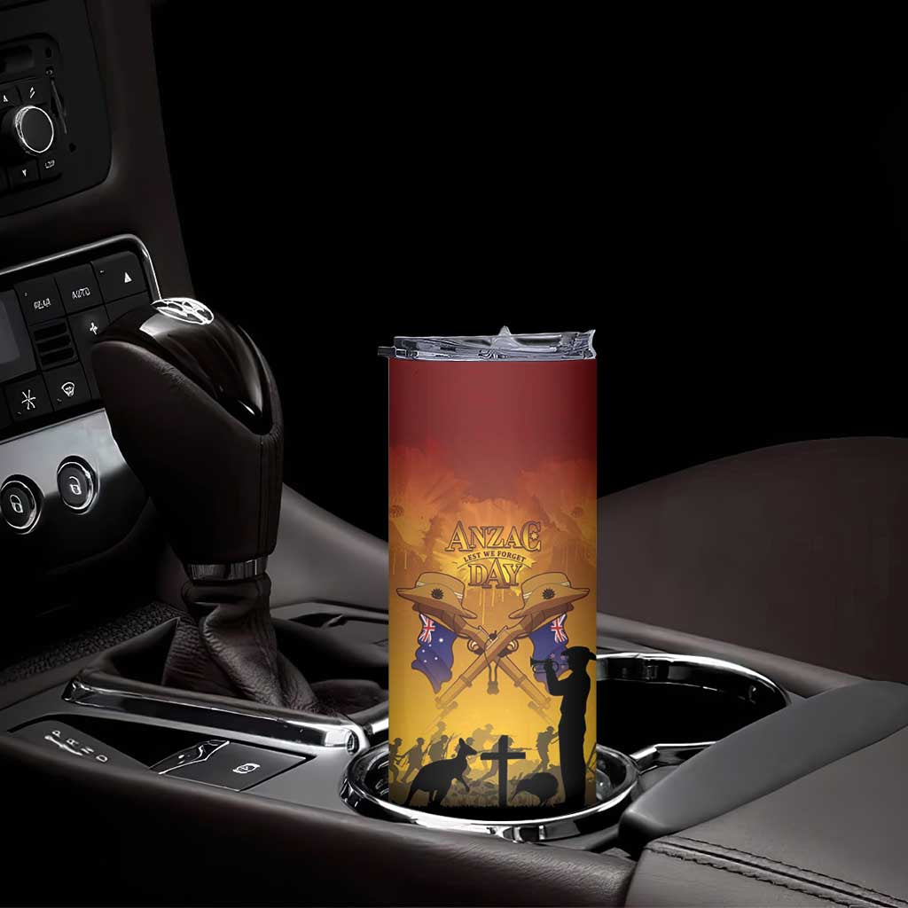 ANZAC Day Skinny Tumbler Australia And New Zealand Slouch Hats LT05 - Polynesian Pride