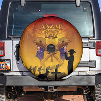 ANZAC Day Spare Tire Cover Australia And New Zealand Slouch Hats LT05 Yellow - Polynesian Pride