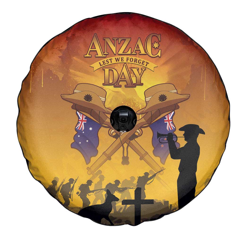 ANZAC Day Spare Tire Cover Australia And New Zealand Slouch Hats LT05 - Polynesian Pride