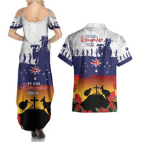 New Zealand And Australia ANZAC Last Post Couples Matching Summer Maxi Dress and Hawaiian Shirt LT05 - Polynesian Pride