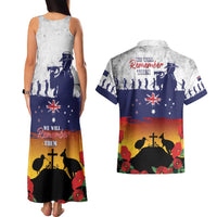 New Zealand And Australia ANZAC Last Post Couples Matching Tank Maxi Dress and Hawaiian Shirt LT05 - Polynesian Pride