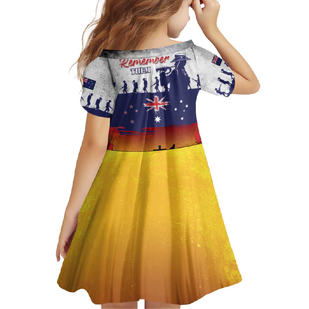 New Zealand And Australia ANZAC Last Post Family Matching Long Sleeve Bodycon Dress and Hawaiian Shirt LT05 - Polynesian Pride