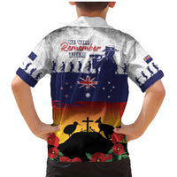 New Zealand And Australia ANZAC Last Post Family Matching Mermaid Dress and Hawaiian Shirt LT05 - Polynesian Pride