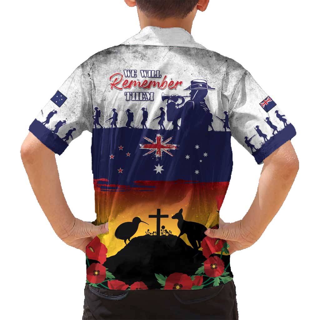 New Zealand And Australia ANZAC Last Post Family Matching Puletasi and Hawaiian Shirt LT05 - Polynesian Pride