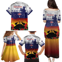 New Zealand And Australia ANZAC Last Post Family Matching Puletasi and Hawaiian Shirt LT05 - Polynesian Pride