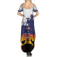 New Zealand And Australia ANZAC Last Post Family Matching Summer Maxi Dress and Hawaiian Shirt LT05 - Polynesian Pride