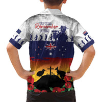 New Zealand And Australia ANZAC Last Post Kid Hawaiian Shirt