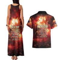 Honouring The ANZAC Spirit Couples Matching Tank Maxi Dress and Hawaiian Shirt Gallipoli Lest We Forget LT05 - Polynesian Pride