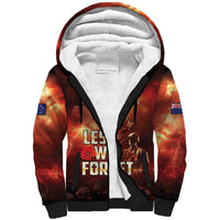 Honouring The ANZAC Spirit Sherpa Hoodie Gallipoli Lest We Forget LT05 Unisex Red - Polynesian Pride