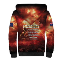 Honouring The ANZAC Spirit Sherpa Hoodie Gallipoli Lest We Forget LT05 - Polynesian Pride