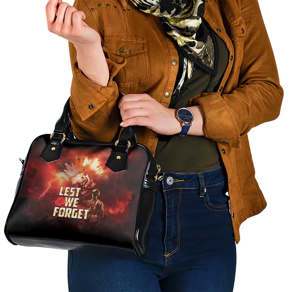 Honouring The ANZAC Spirit Shoulder Handbag Gallipoli Lest We Forget