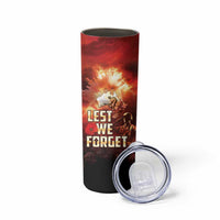 Honouring The ANZAC Spirit Skinny Tumbler Gallipoli Lest We Forget LT05 - Polynesian Pride