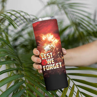Honouring The ANZAC Spirit Skinny Tumbler Gallipoli Lest We Forget LT05 - Polynesian Pride