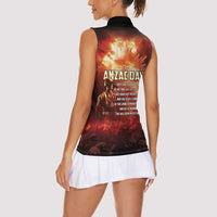 Honouring The ANZAC Spirit Women Sleeveless Polo Shirt Gallipoli Lest We Forget LT05 - Polynesian Pride