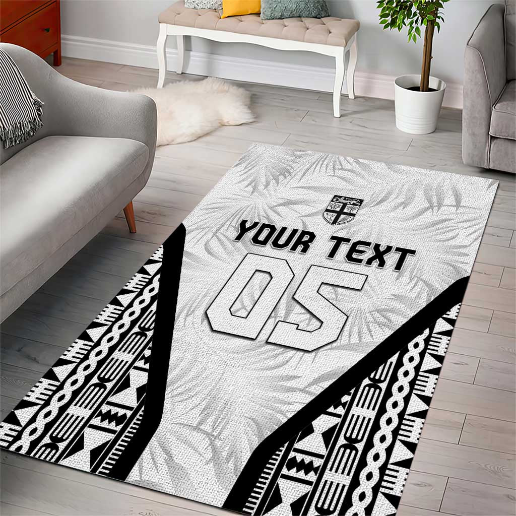 Custom Fiji 2026 Rugby Area Rug Fijian Tapa Pattern LT05 - Polynesian Pride