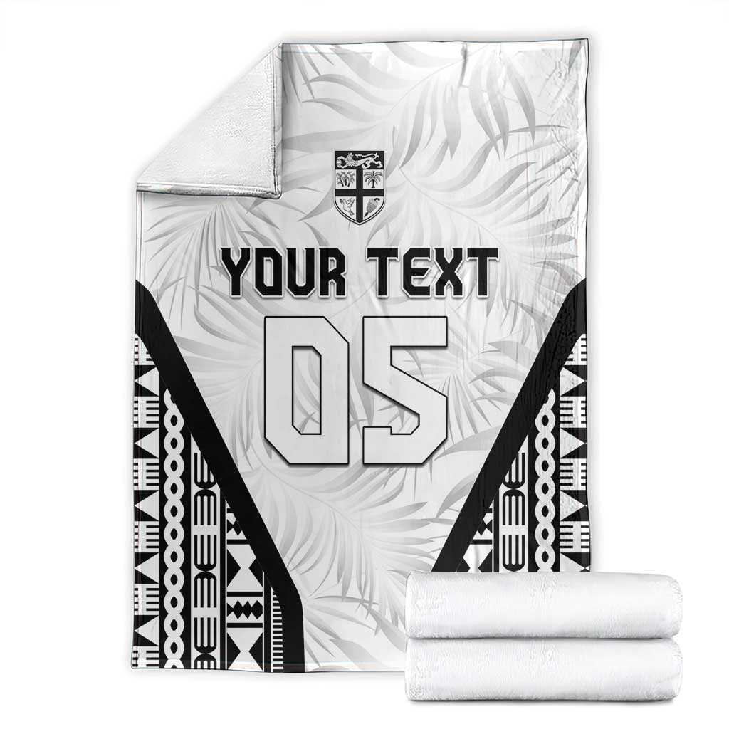 Custom Fiji 2026 Rugby Blanket Fijian Tapa Pattern