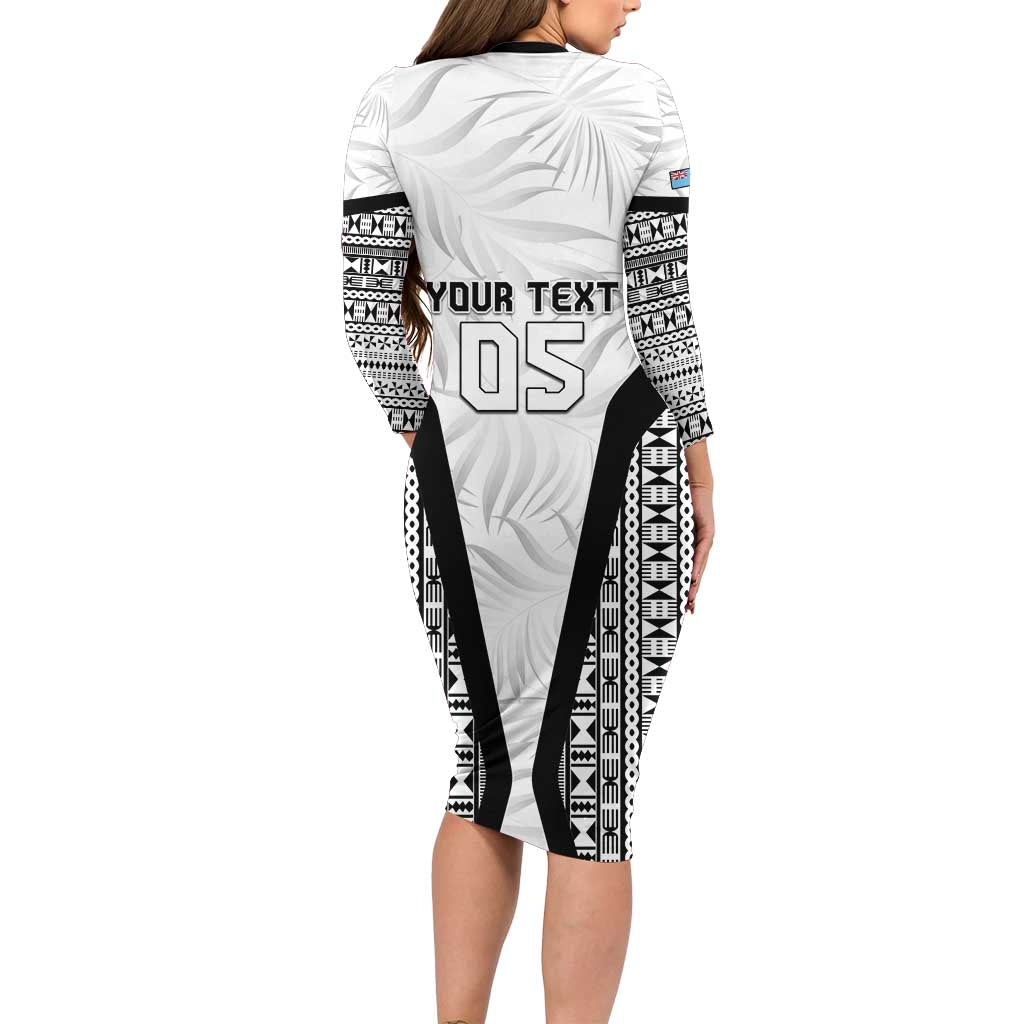 Custom Fiji 2026 Rugby Family Matching Long Sleeve Bodycon Dress and Hawaiian Shirt Fijian Tapa Pattern LT05 - Polynesian Pride