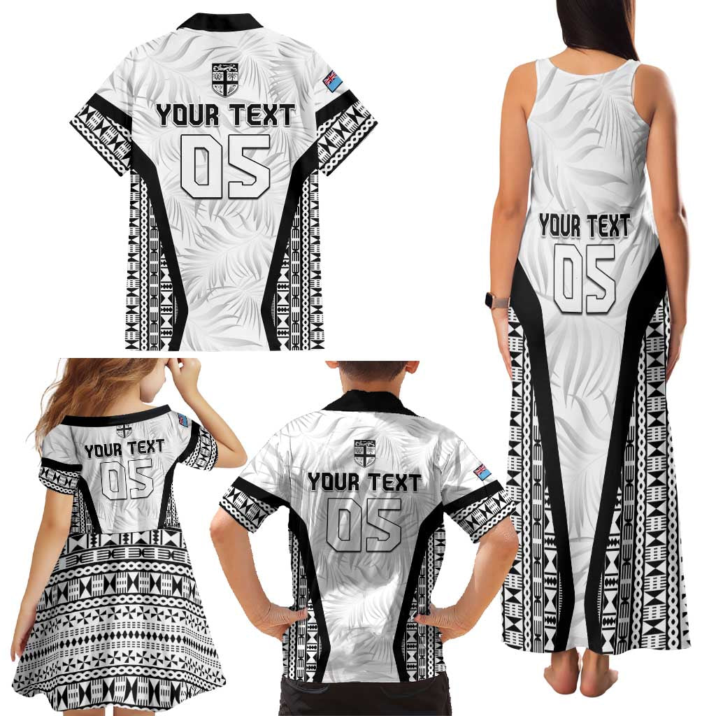Custom Fiji 2026 Rugby Family Matching Tank Maxi Dress and Hawaiian Shirt Fijian Tapa Pattern LT05 - Polynesian Pride