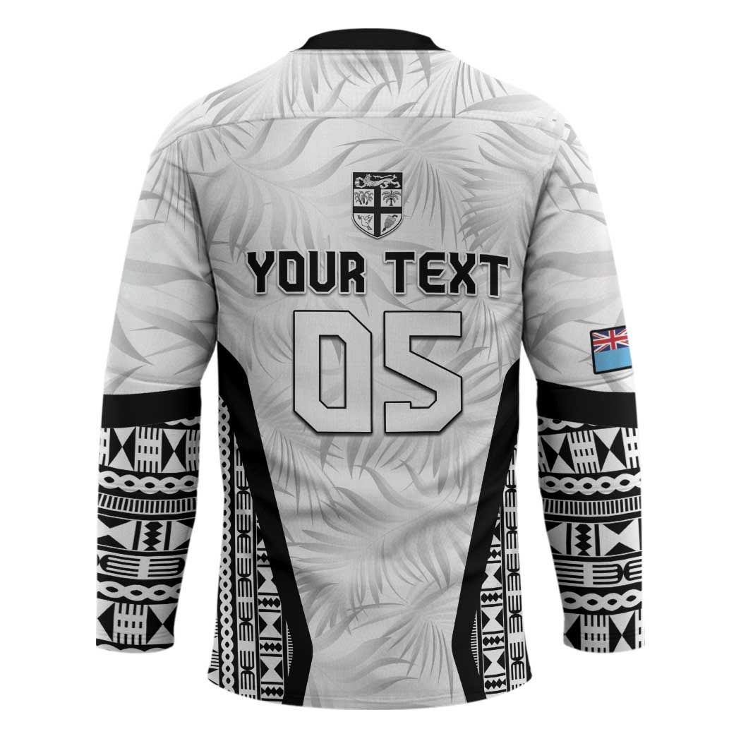 Custom Fiji 2026 Rugby Hockey Jersey Fijian Tapa Pattern