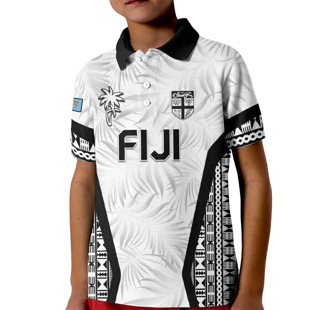 Custom Fiji 2026 Rugby Kid Polo Shirt Fijian Tapa Pattern