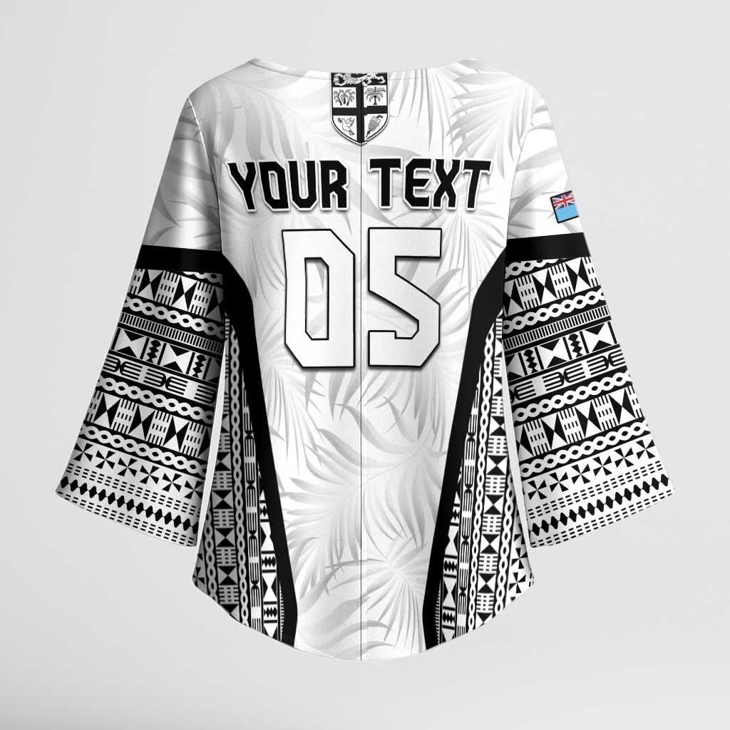 Custom Fiji 2026 Rugby Kimono Sleeve Blouse Fijian Tapa Pattern LT05 - Polynesian Pride