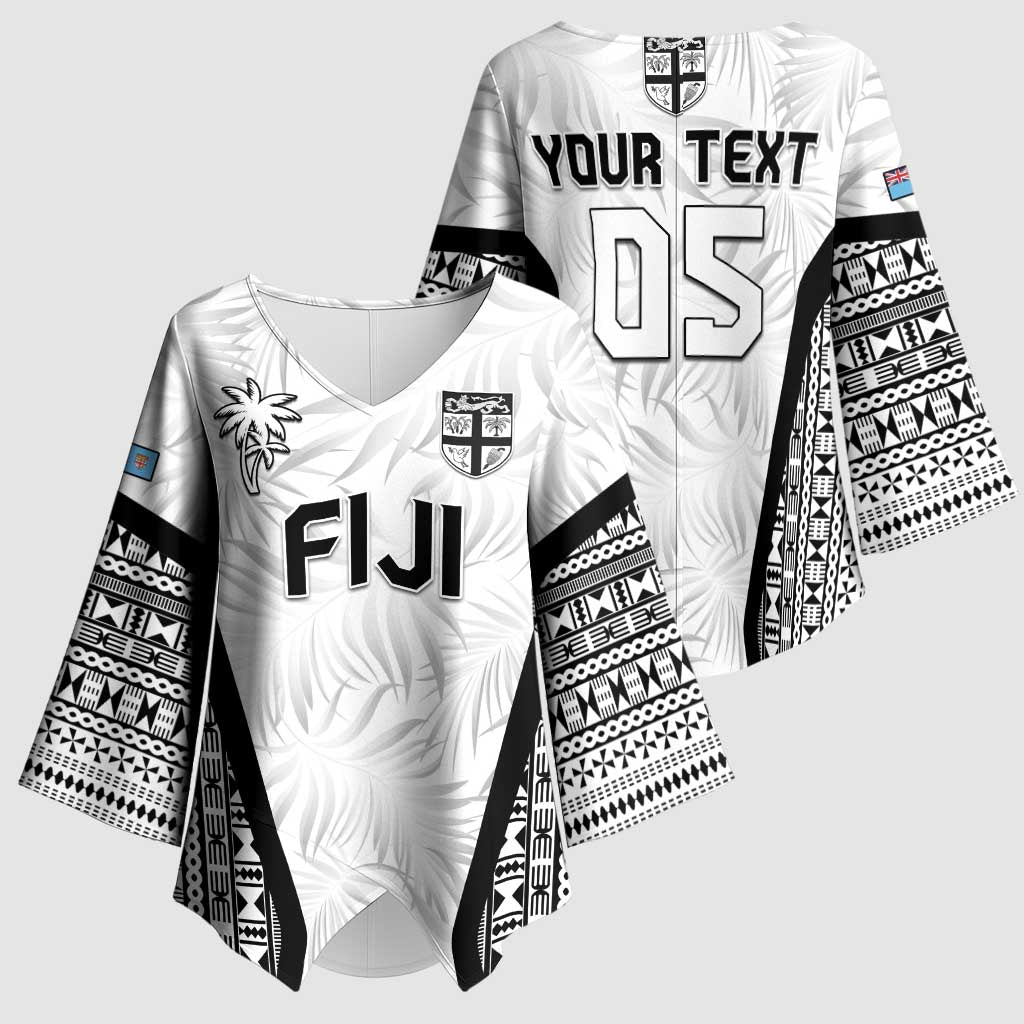 Custom Fiji 2026 Rugby Kimono Sleeve Blouse Fijian Tapa Pattern LT05 - Polynesian Pride
