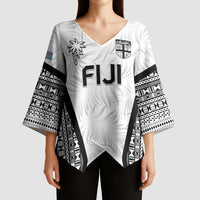 Custom Fiji 2026 Rugby Kimono Sleeve Blouse Fijian Tapa Pattern LT05 - Polynesian Pride