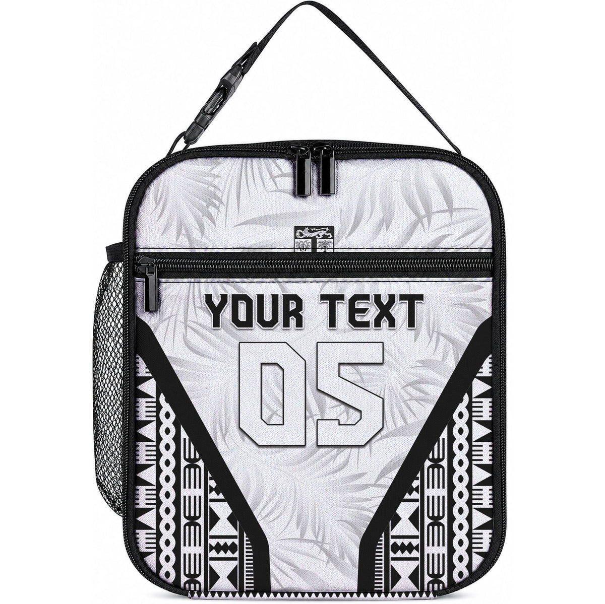 Custom Fiji 2026 Rugby Lunch Bag Fijian Tapa Pattern