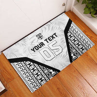 Custom Fiji 2026 Rugby Rubber Doormat Fijian Tapa Pattern LT05 - Polynesian Pride