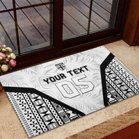 Custom Fiji 2026 Rugby Rubber Doormat Fijian Tapa Pattern LT05 - Polynesian Pride