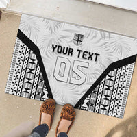 Custom Fiji 2026 Rugby Rubber Doormat Fijian Tapa Pattern LT05 - Polynesian Pride