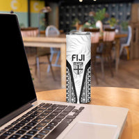 Custom Fiji 2026 Rugby Skinny Tumbler Fijian Tapa Pattern LT05 - Polynesian Pride