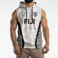 Custom Fiji 2026 Rugby Sleeveless Hoodie Fijian Tapa Pattern LT05 - Polynesian Pride