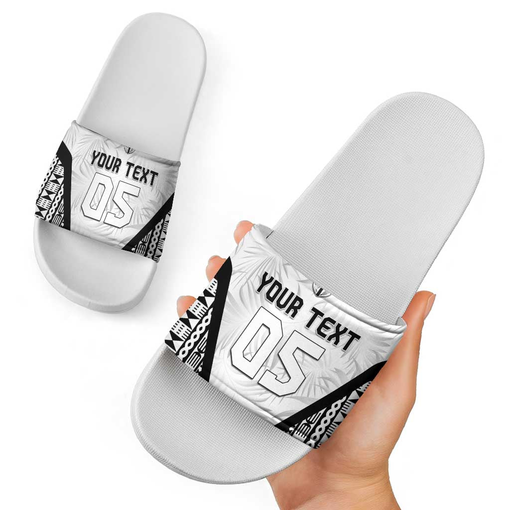 Custom Fiji 2026 Rugby Slide Sandals Fijian Tapa Pattern