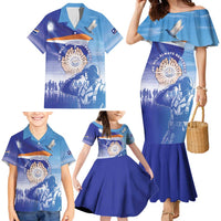 Personalised Marshall Islands Remembrance Day Family Matching Mermaid Dress and Hawaiian Shirt We Will Always Remember LT05 - Polynesian Pride