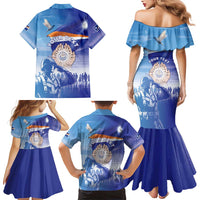 Personalised Marshall Islands Remembrance Day Family Matching Mermaid Dress and Hawaiian Shirt We Will Always Remember LT05 - Polynesian Pride
