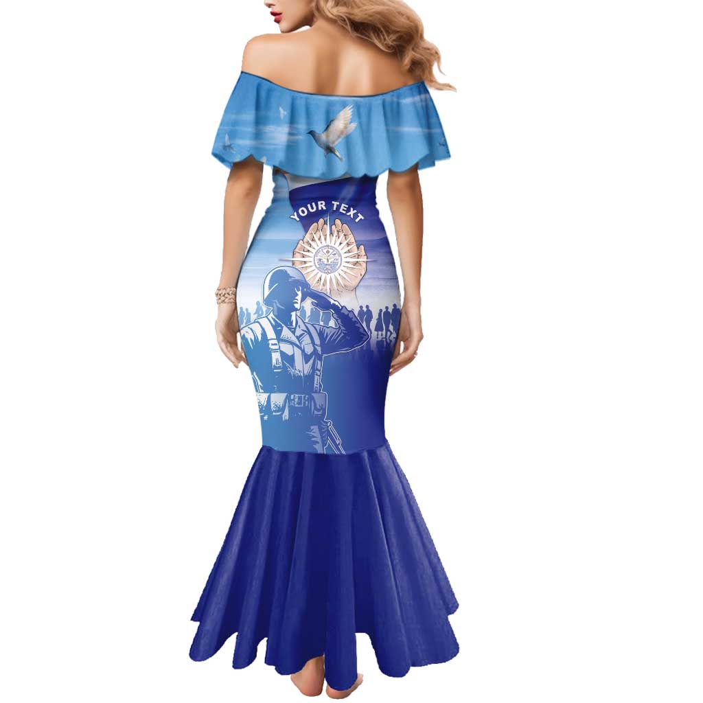 Personalised Marshall Islands Remembrance Day Family Matching Mermaid Dress and Hawaiian Shirt We Will Always Remember LT05 - Polynesian Pride