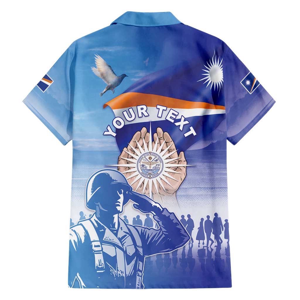Personalised Marshall Islands Remembrance Day Family Matching Off The Shoulder Long Sleeve Dress and Hawaiian Shirt We Will Always Remember LT05 - Polynesian Pride
