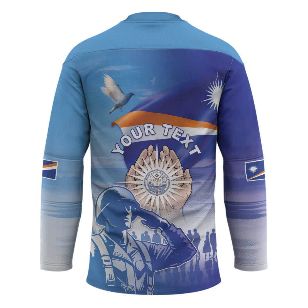 Personalised Marshall Islands Remembrance Day Hockey Jersey We Will Always Remember