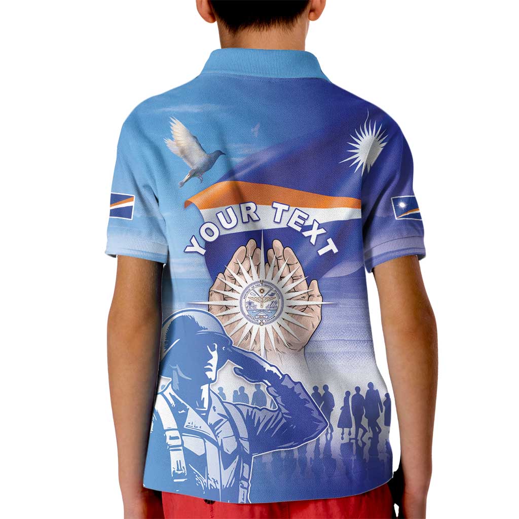 Personalised Marshall Islands Remembrance Day Kid Polo Shirt We Will Always Remember
