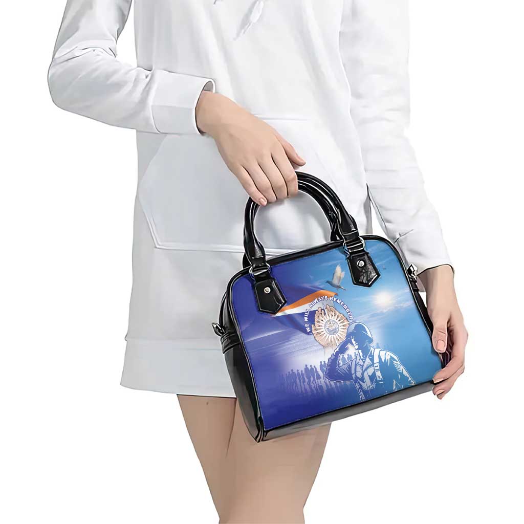 Marshall Islands Remembrance Day Shoulder Handbag We Will Always Remember