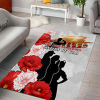 New Zealand ANZAC Day Area Rug The Unsung Heroes Sisters of War LT05 - Polynesian Pride