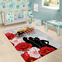 New Zealand ANZAC Day Area Rug The Unsung Heroes Sisters of War LT05 - Polynesian Pride