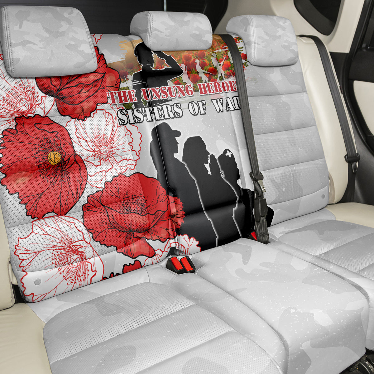 New Zealand ANZAC Day Back Car Seat Cover The Unsung Heroes Sisters of War LT05 - Polynesian Pride