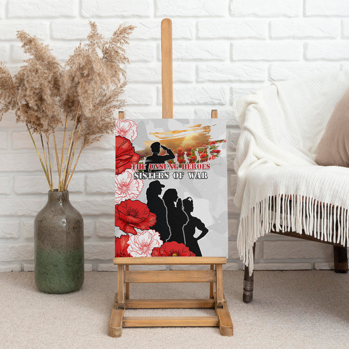 New Zealand ANZAC Day Canvas Wall Art The Unsung Heroes Sisters of War LT05 - Polynesian Pride