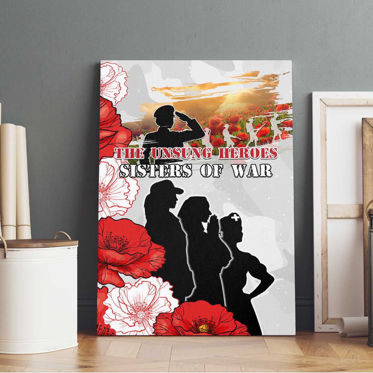 New Zealand ANZAC Day Canvas Wall Art The Unsung Heroes Sisters of War LT05 - Polynesian Pride