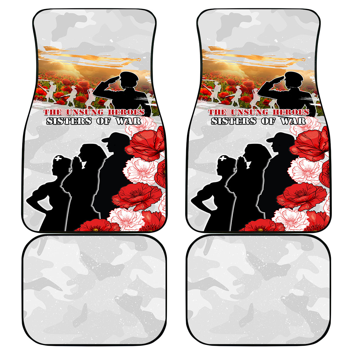 New Zealand ANZAC Day Car Mats The Unsung Heroes Sisters of War LT05 - Polynesian Pride