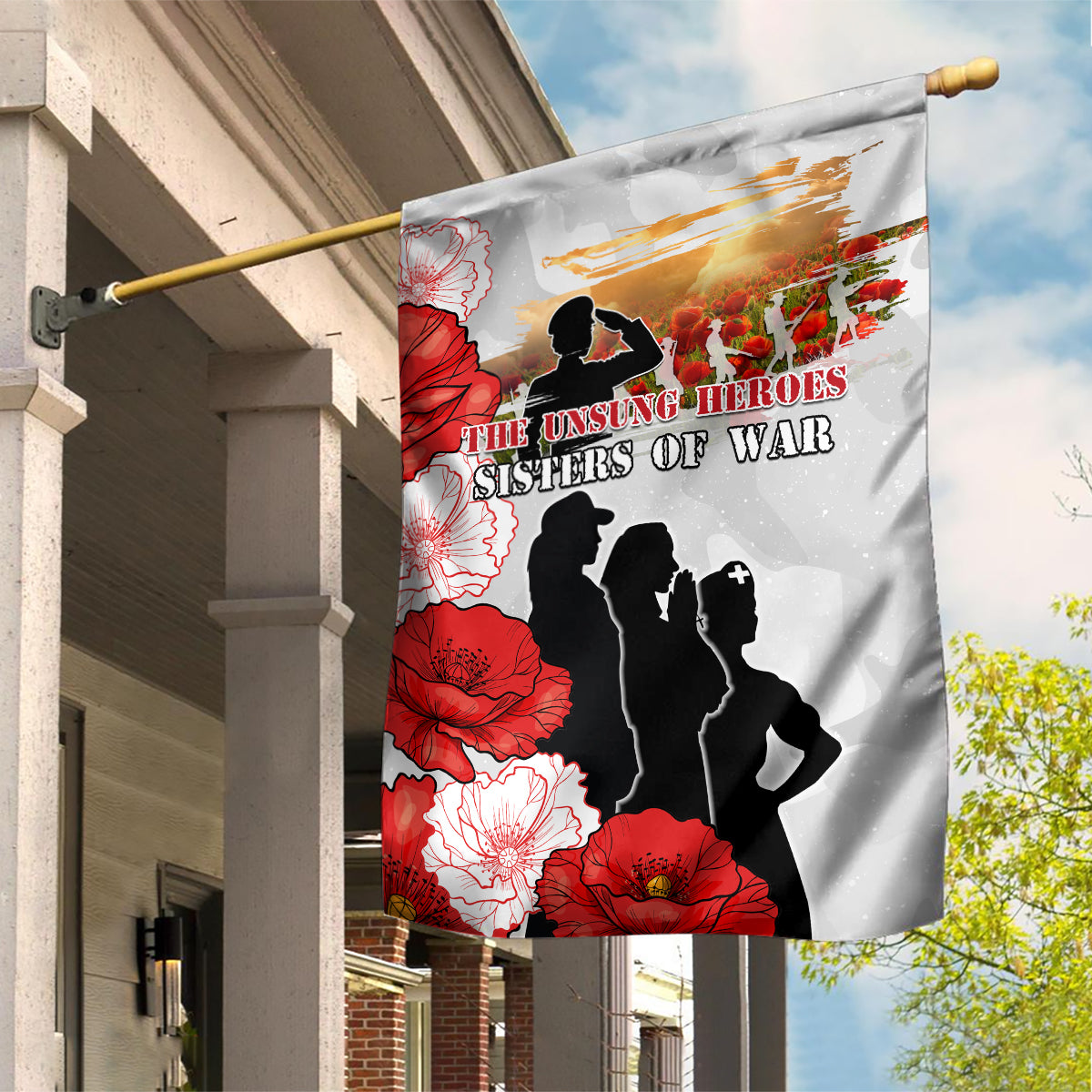 New Zealand ANZAC Day Garden Flag The Unsung Heroes Sisters of War LT05 House Flag White - Polynesian Pride
