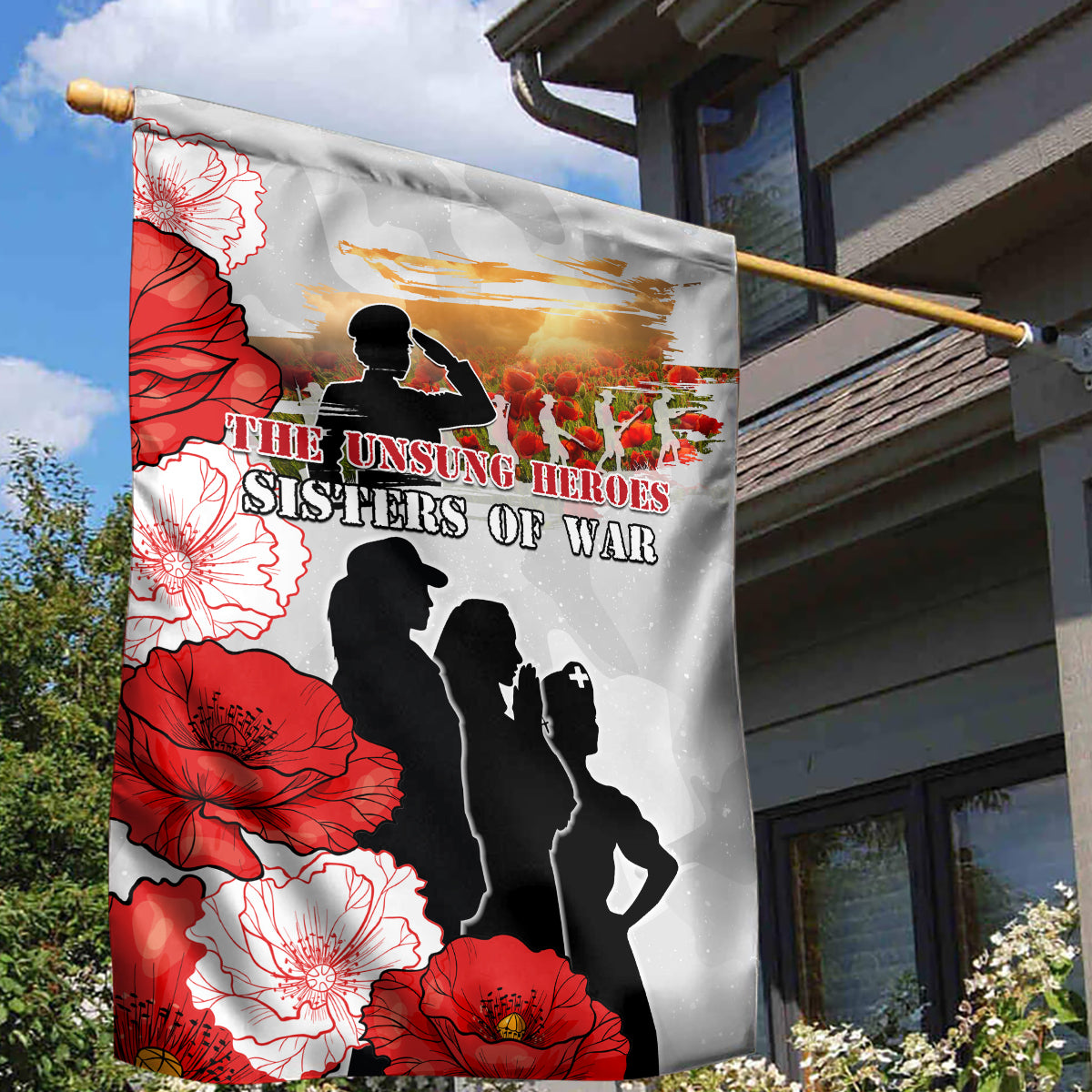 New Zealand ANZAC Day Garden Flag The Unsung Heroes Sisters of War LT05 - Polynesian Pride